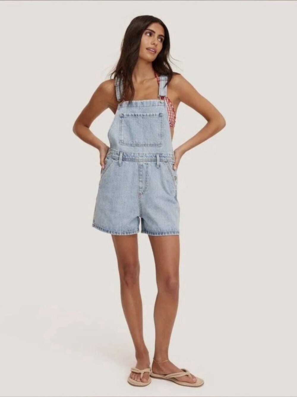 Women's Denim Shortalls - Parke x Target Light Wash XS